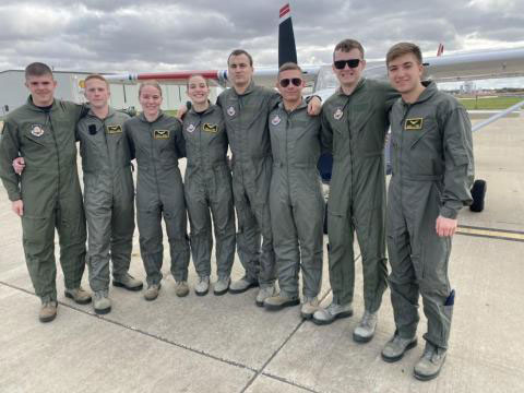 Air Force cadets with Civil Air Patrol