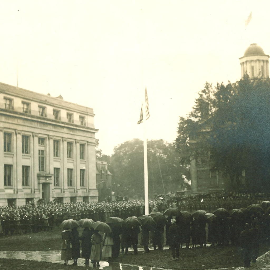 Military Review on Pentacrest 1917